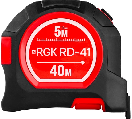 Изображение товара Лазерный дальномер с рулеткой RGK RD41, 40м/5м 720480