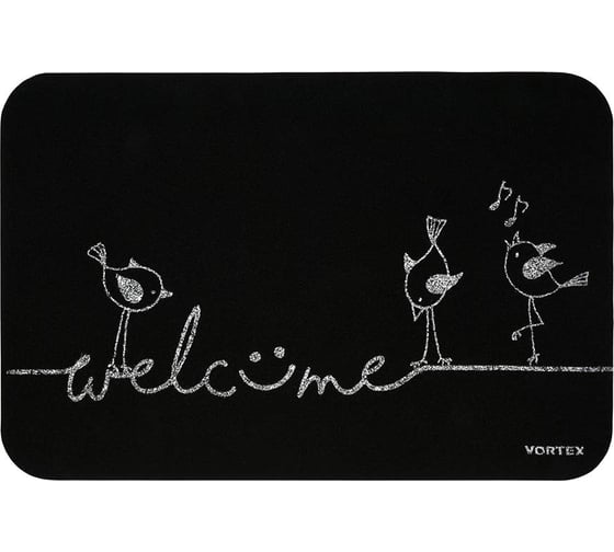 Изображение товара Коврик придверный Vortex "Welcome", птицы 40*60см, 24 24401