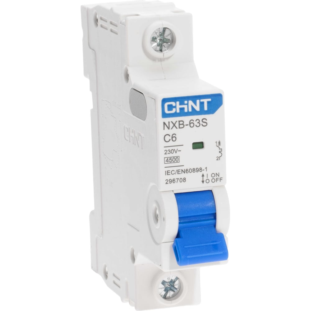 Изображение товара Автоматический выключатель CHINT NXB-63S 1P 6А 4.5kA