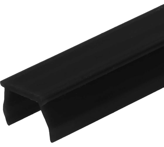 Изображение товара Заглушка пазовая АЛТЕРВИА U-образная, для конструкционных профилей, паз 8, черная A00807.1108x1
