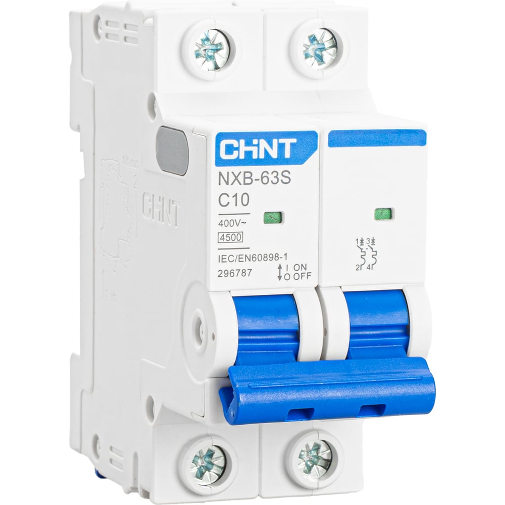 Изображение товара Автоматический выключатель CHINT NXB-63S 2P 10А 4.5kA IP20 Изображение товара Автоматический выключатель CHINT NXB-63S 2P 10А 4.5kA IP20