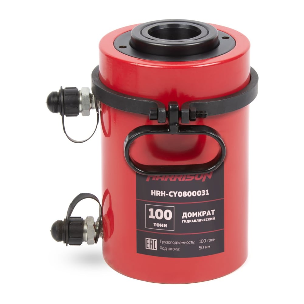 Изображение товара Гидравлический цилиндр домкрат Harrison 100 тонн с полым штоком HRH-CY0800031
