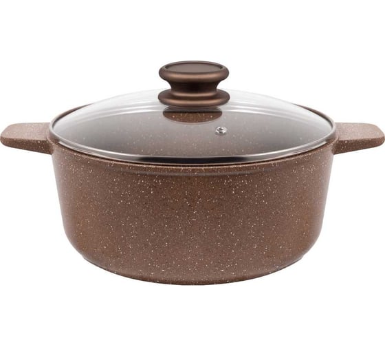 Изображение товара Кастрюля MAUNFELD CARMEL из литого алюминия, со стеклянной крышкой, 22 см, 3 л MF22CRM01CR