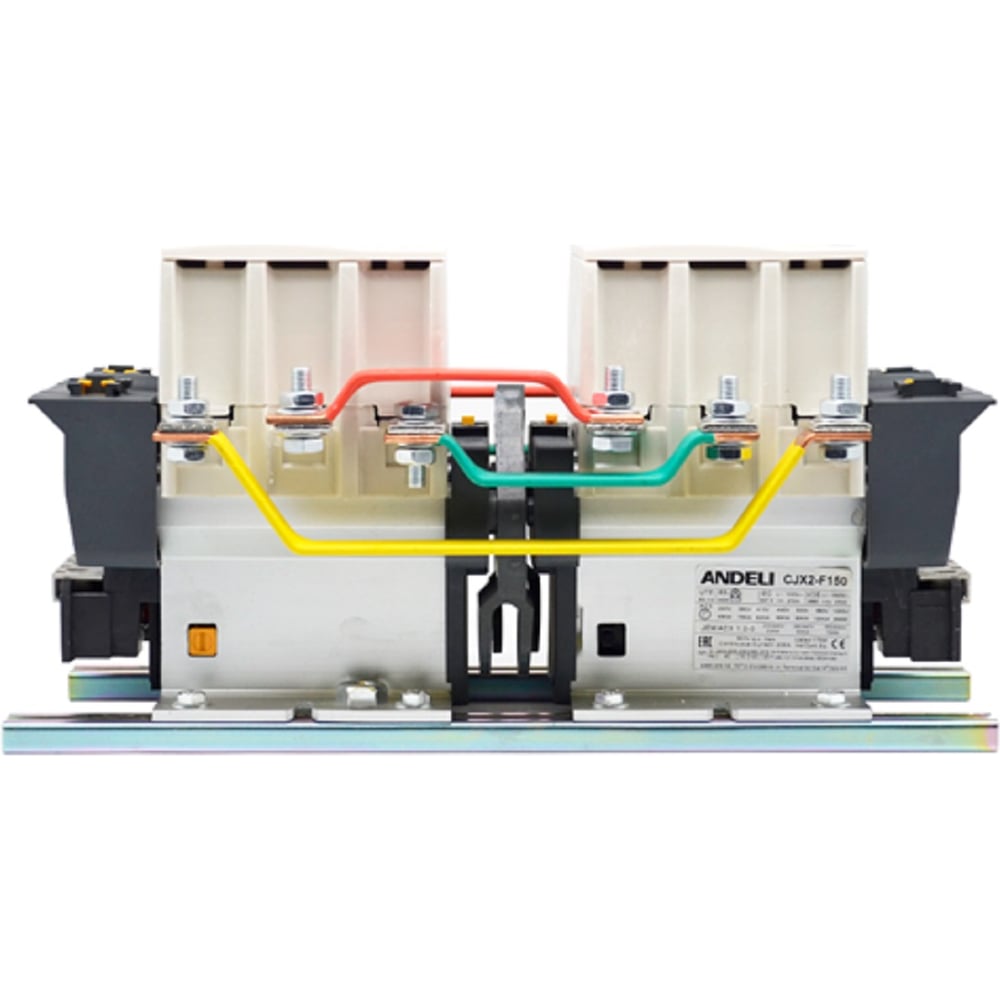 Изображение товара Контактор ANDELI CJX2-F115Ns реверс 115А 400В/АС3 монтаж DIN-рейка