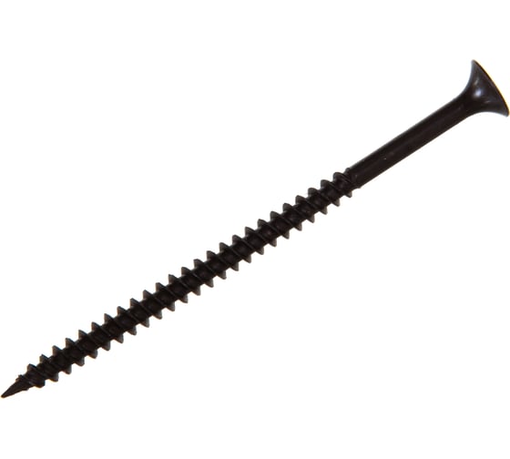 Изображение товара Саморезы ВИРТУОЗ 5,0х102 мм, частая резьба, потайная головка, оксидированный 150 шт 600-05021