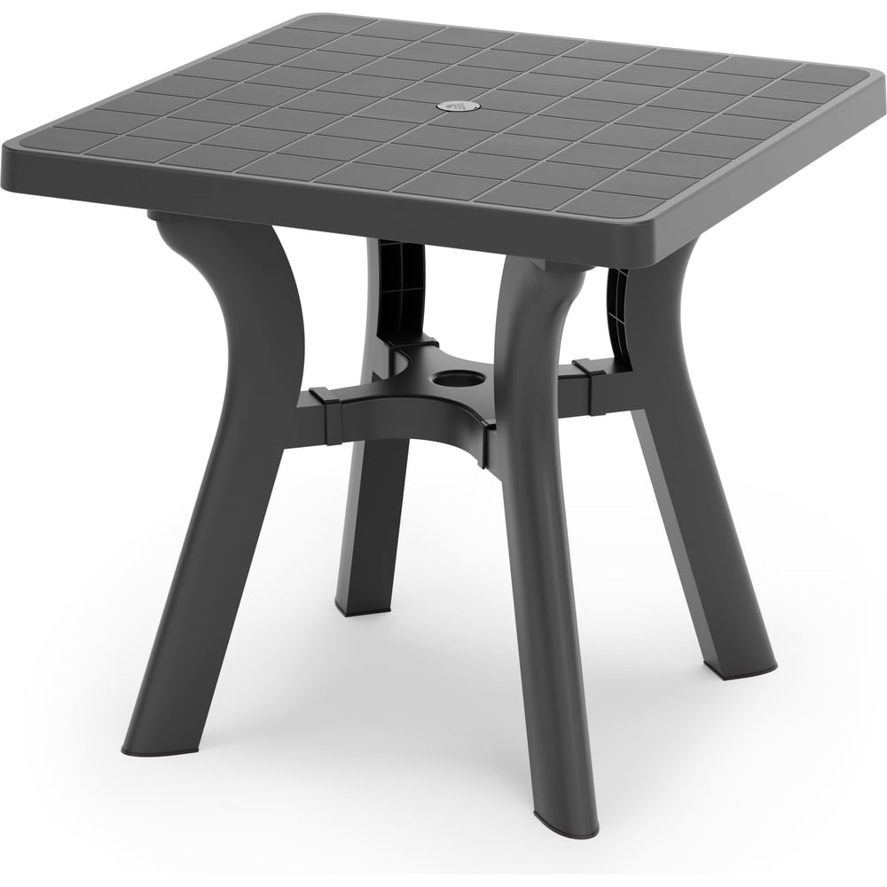 Изображение товара Складной квадратный стол ЗПИ Альтернатива Атлант 800 мм графит