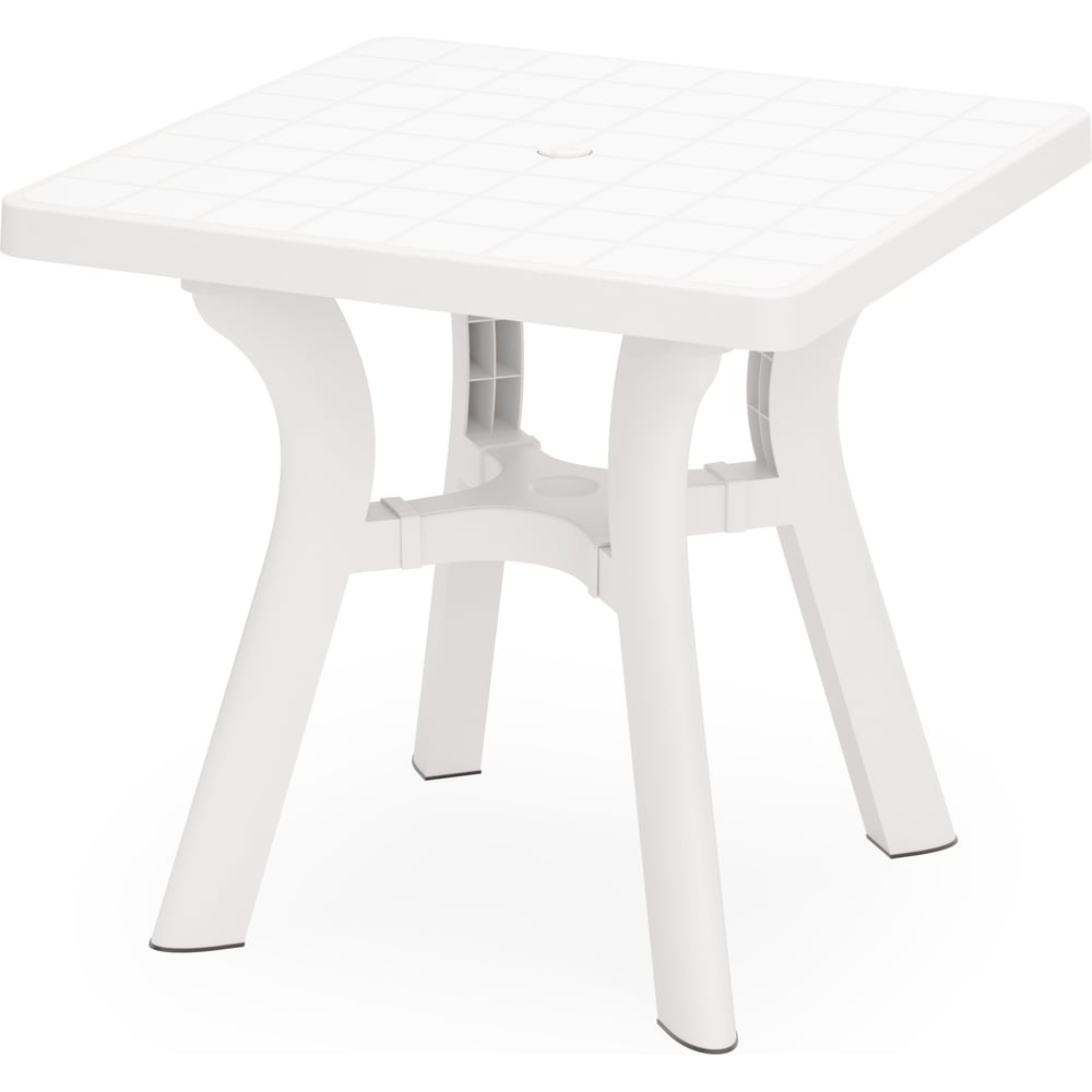 Изображение товара Складной квадратный стол белый 800мм Альтернатива М8821