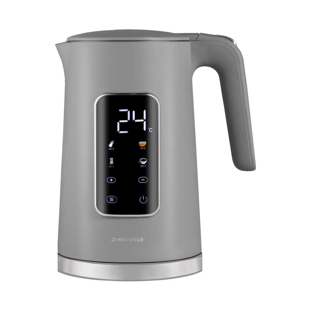 Изображение товара Чайник MAUNFELD MGK-635DGR с сенсорным управлением и дисплеем, 1.7 л