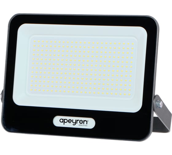 Изображение товара Прожектор светодиодный Apeyron 200Вт, 24000лм, 6500К, IP65, 313х37х237, алюминий, серый 05-50
