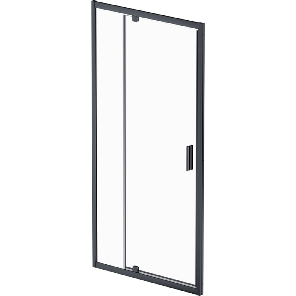 Изображение товара Дверь душевая распашная AM.PM Gem 100x195, черный, стекло прозрачное W90G-100-1P-BT