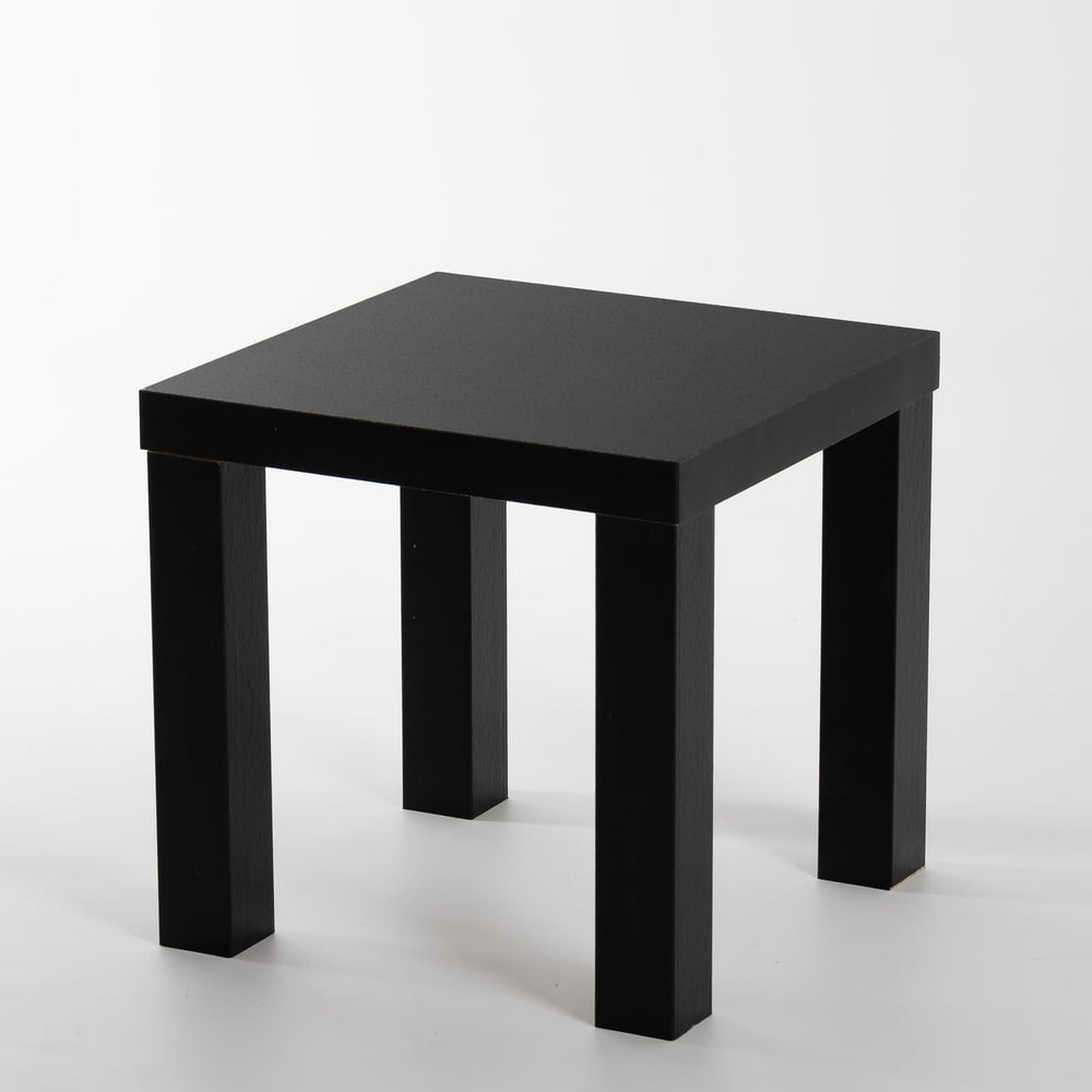 Изображение товара Стол журнальный квадратный деревянный Divan24 35x35 см, кофейный столик маленький, черный 77400070