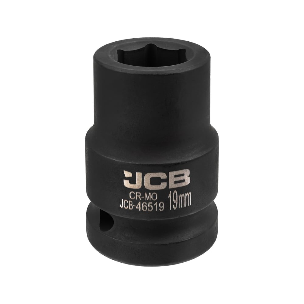 Изображение товара Головка ударная 6-гранная JCB 19 мм 3/4 дюйма торцевая для крепежа Изображение товара Головка ударная 6-гранная JCB 19 мм 3/4 дюйма торцевая для крепежа
