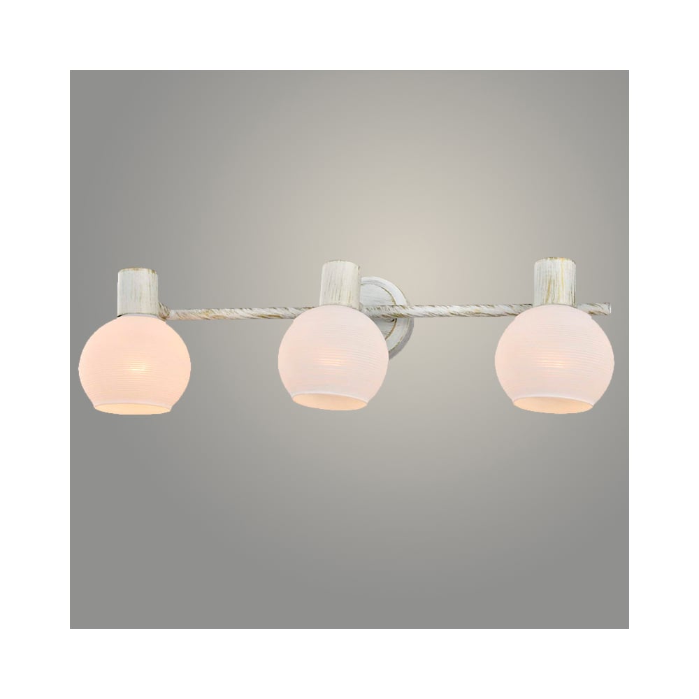 Изображение товара Современный настенный спот РОСТОК 14946/3 WT+GD белый с золотом 3x40W E14