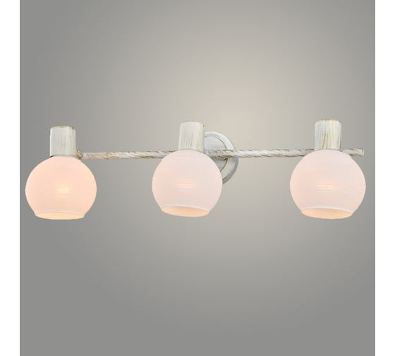 Изображение товара Спот РОСТОК 14946/3 WT+GD белый с золотом 3x40W E14 h140 WAN19 987681149