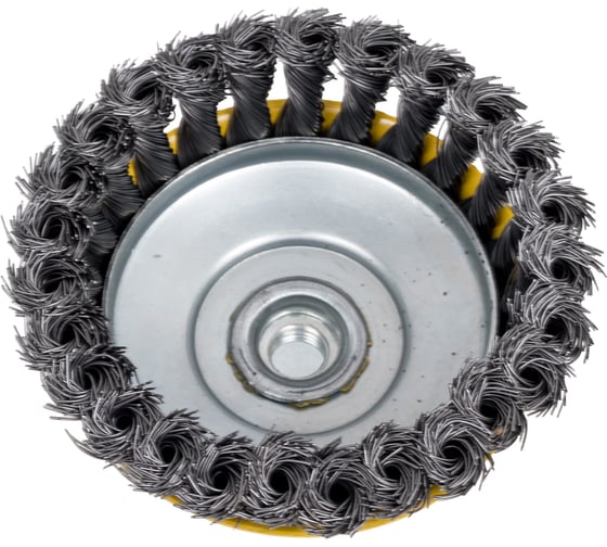 Изображение товара Щетка для УШМ 125мм М14 Чашка стальная проволока 0.5мм Эврика ER-11125 986681