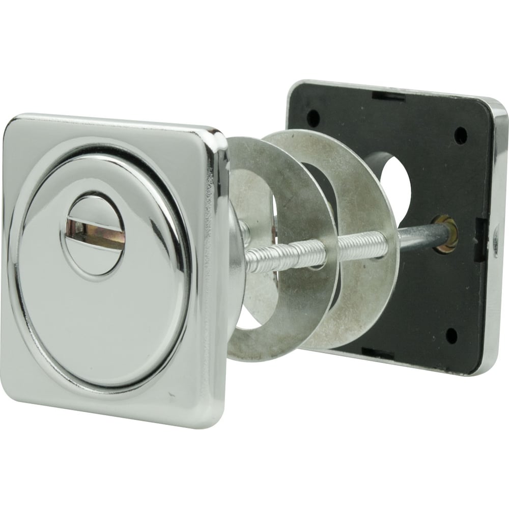 Изображение товара Броненакладка для евроцилиндра CRIT БнЦ-К26/12-Хп полированный хром