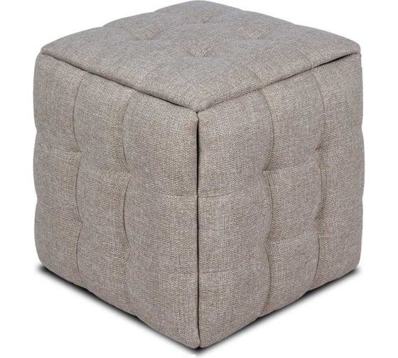 Изображение товара Пуф-трансформер Divan24 5 в 1 бежевый, рогожка, 50x50x53 см 63000016