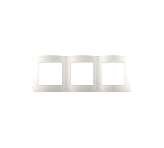 Изображение товара Рамка для розеток и выключателей ЭРА серия 12, 12510301М на 3 поста, Сатин, белый матовый Б0065748