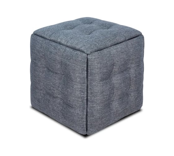 Изображение товара Пуф-трансформер Divan24 5 в 1 темно-серый, рогожка, 50x50x53 см, в прихожую, в спальню, в гостиную, табуретки 63000014