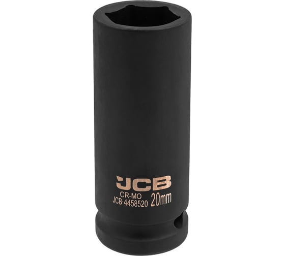 Изображение товара Головка ударная глубокая 6-гранная JCB 20 мм, 1/2DR JCB-4458520(59481)