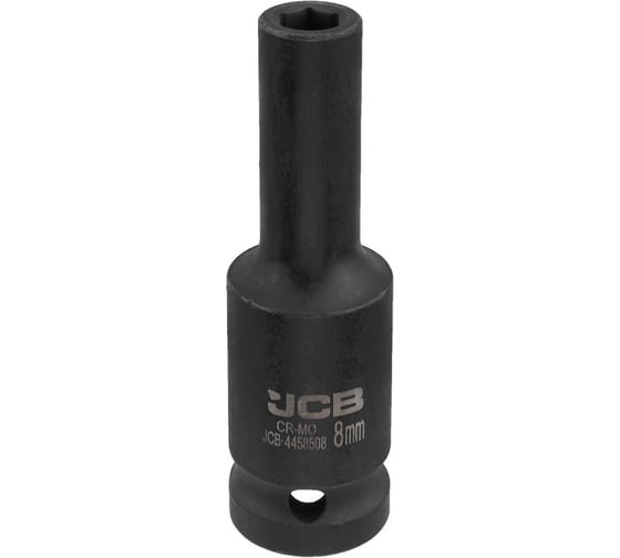 Изображение товара Головка ударная глубокая 6-гранная JCB 8 мм, 1/2DR JCB-4458508(59469)