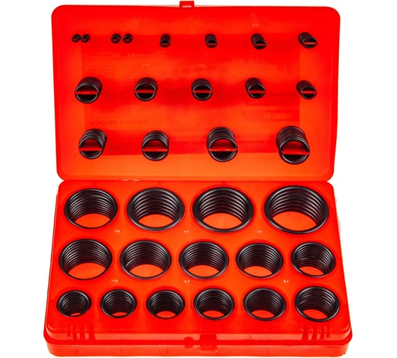 Изображение товара Набор уплотнительных колец резиновых маслобензостойких Эврика 382пр. в кейсе ER-78382 778657
