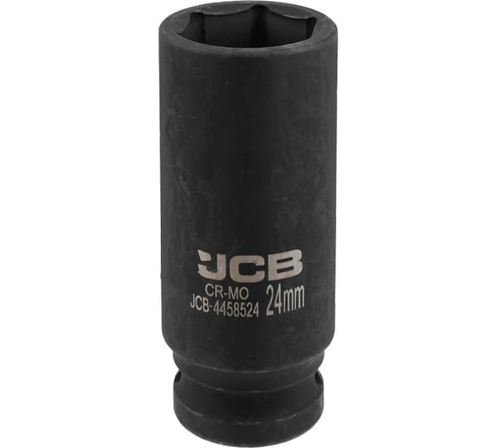 Изображение товара Головка ударная глубокая 6-гранная JCB 24 мм, 1/2DR JCB-4458524(59484)