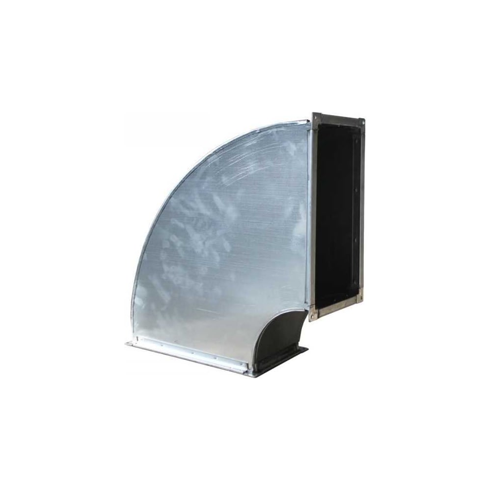 Изображение товара Отвод прямоугольного сечения радиусный Вентека 400x200, 90 градусов, 0.5 мм сталь