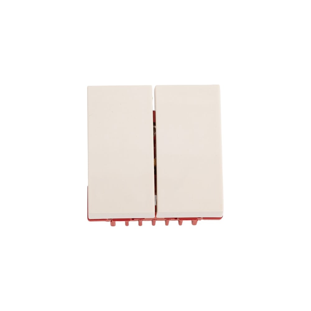 Изображение товара Выключатель 2-контактный LANMASTER, 45x45 мм, белый, механический, IP20