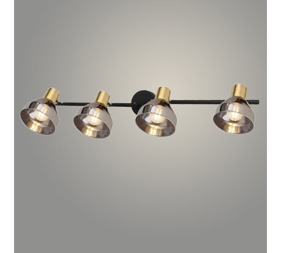 Изображение товара Спот РОСТОК 23090030/4 BK+AB черный/бронза 4x40W E14 h160, XLD23 988367747