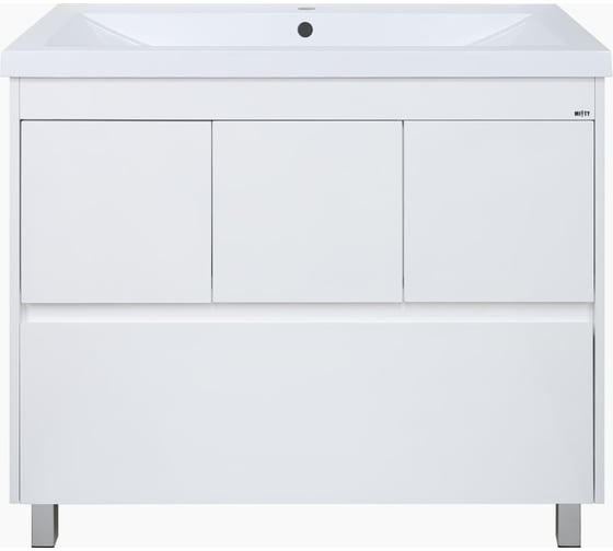 Изображение товара Тумба Misty Алиса - 90 1 ящик, напольная, белая эмаль Э-Али01090-0112Я