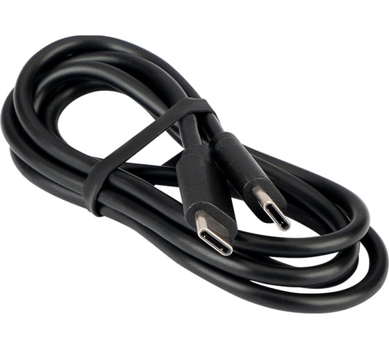 Изображение товара Зарядный кабель AURA Type-C - Type-C, 5A, черный, 1 метр TPC-C01B