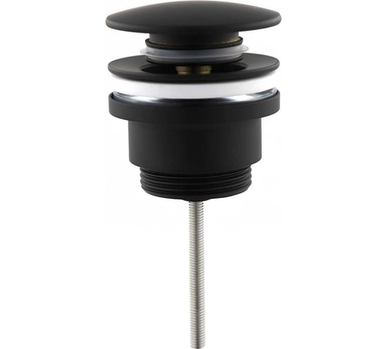 Изображение товара Донный клапан для раковины VEGA универсальный, Clik-clak, черный матовый V1072U-MB