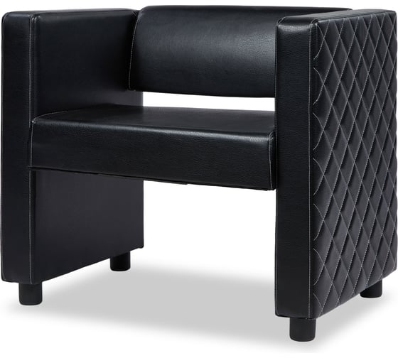 Изображение товара Кресло офисное Divan24 Берри, черная эко-кожа 77000173