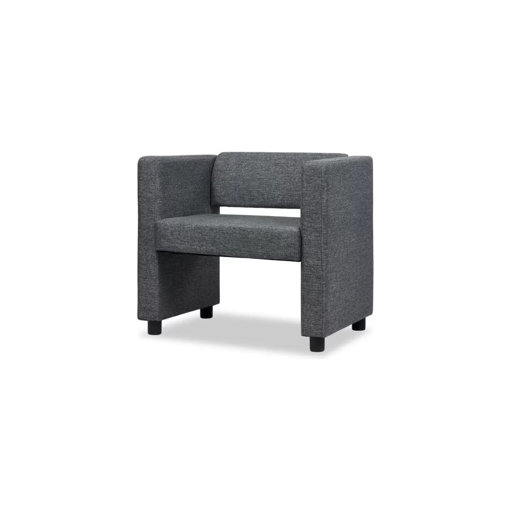 Изображение товара Кресло офисное Divan24 Берри, темно-серое, рогожка