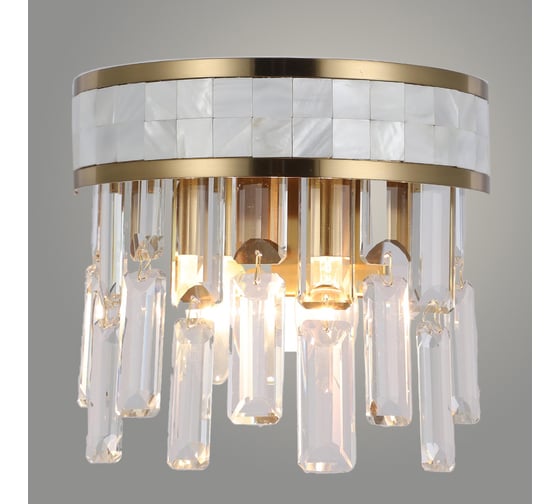 Изображение товара Бра РОСТОК 40273/2W BR латунь/хрусталь 2x60W E14 h140, SJNG23 988367380