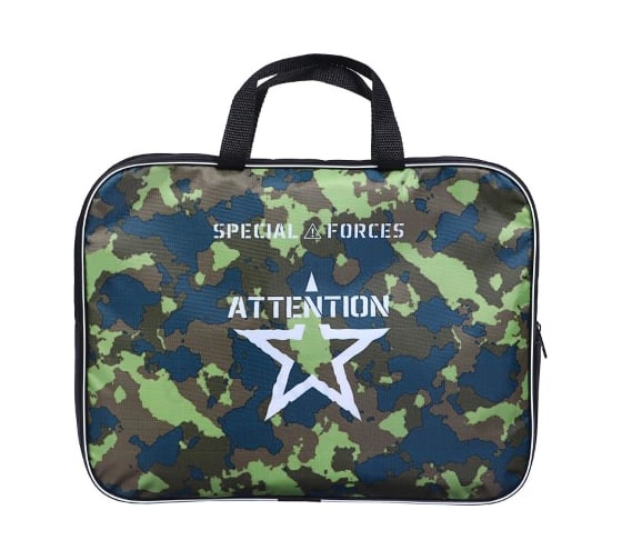 Изображение товара Папка Calligrata Камуфляж с ручками для мальчиков текстиль А4 70 мм 350x270 мм 6342351