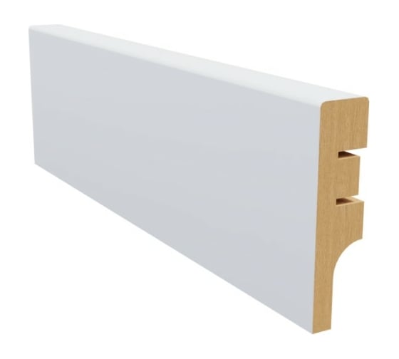 Изображение товара Плинтус белый МДФ Krispo 16х60х2400 мм AGIS КР-201-60