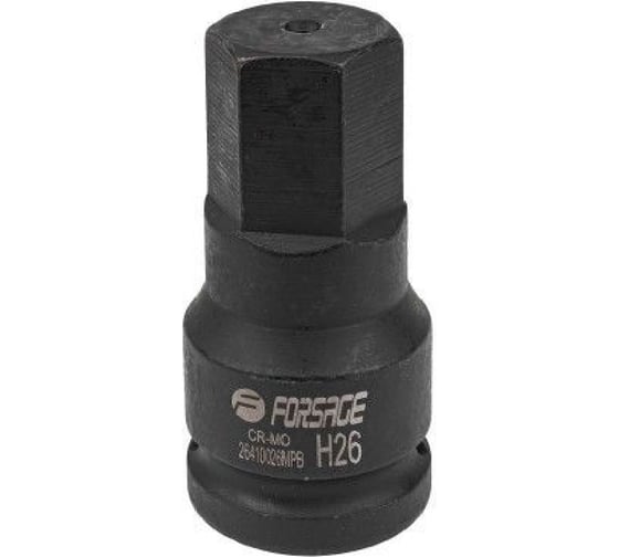 Изображение товара Головка-бита ударная 6-гранная Forcekraft 26мм, 3/4" DR FK-26410026MPB(28154)