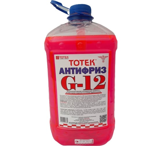 Изображение товара Антифриз Тотек красный G12 5л ПЭТ G12005PET