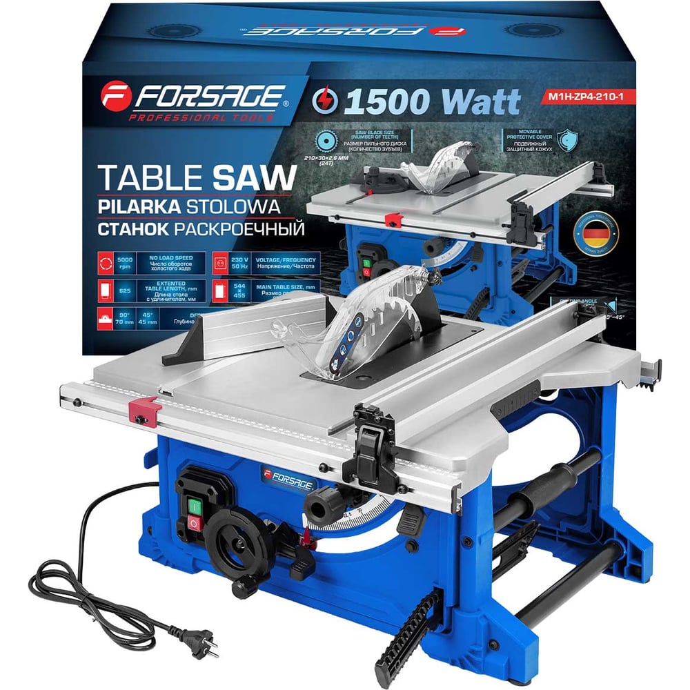 Изображение товара Станок раскроечный Forsage 1500 Вт для точного распила древесины