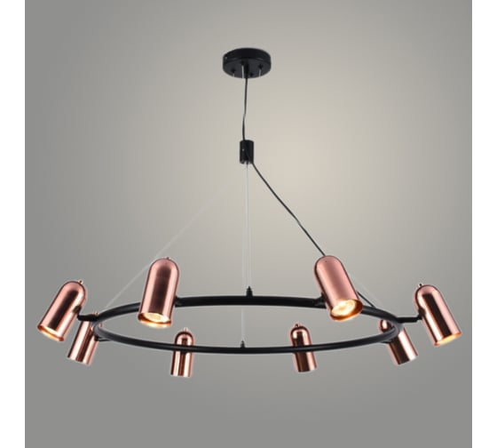 Изображение товара Люстра РОСТОК 639/8 COP+BK медь/черный 8x3W GU10 d800 h1500, MOYA23 988369390
