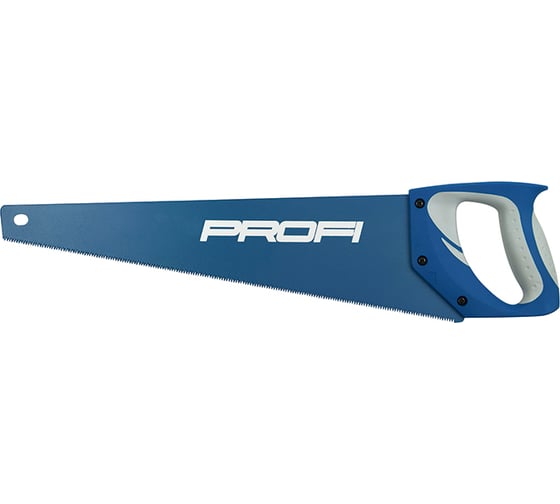 Изображение товара Пила по дереву РемоКолор PROFI, синее тефлоновое покрытие, 11-12 TPI, 400 мм, 42-3-840