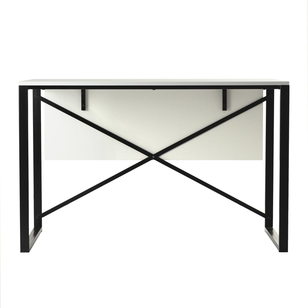 Изображение товара Стол для офиса и дома Divan24 Берген белый 1185х605 мм стиль лофт