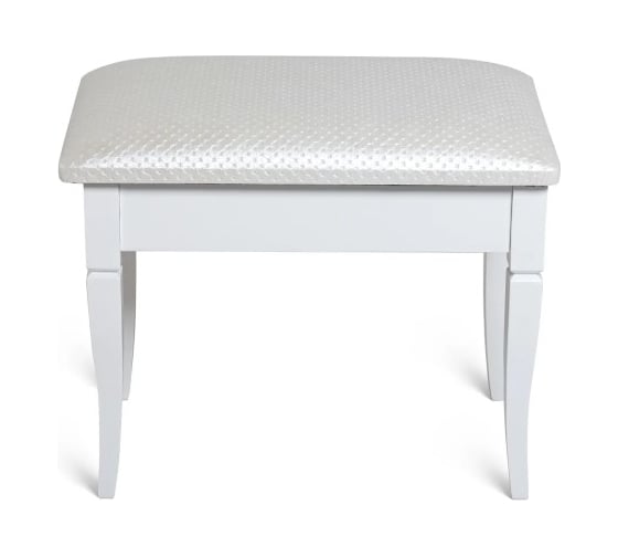 Изображение товара Банкетка Мебелик Ретро М с ящиком белый, ткань экокожа белый 9370