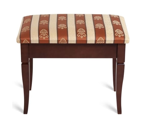 Изображение товара Банкетка Мебелик Ретро М с ящиком средне-коричневый, ткань полоса коричневый 9372