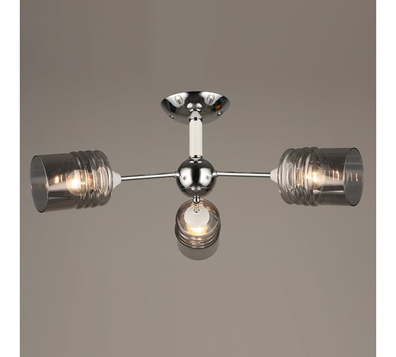 Изображение товара Люстра РОСТОК A3669/3 CR+WT хром/белый 3x60W E27 h250, QH21 988010506