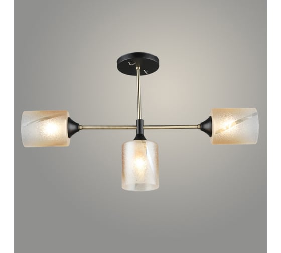 Изображение товара Люстра РОСТОК A4181/3 AB+ВК бронза/черный 3x40W E27 d630 h360, QH23 988370844