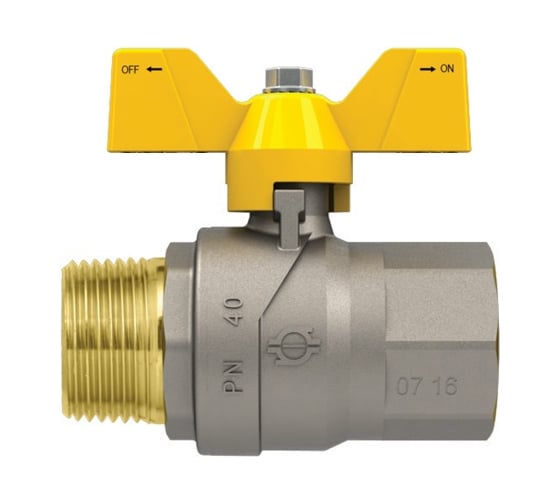 Изображение товара Кран шаровой для газа FIV 1 г/ш, бабочка 8204R006