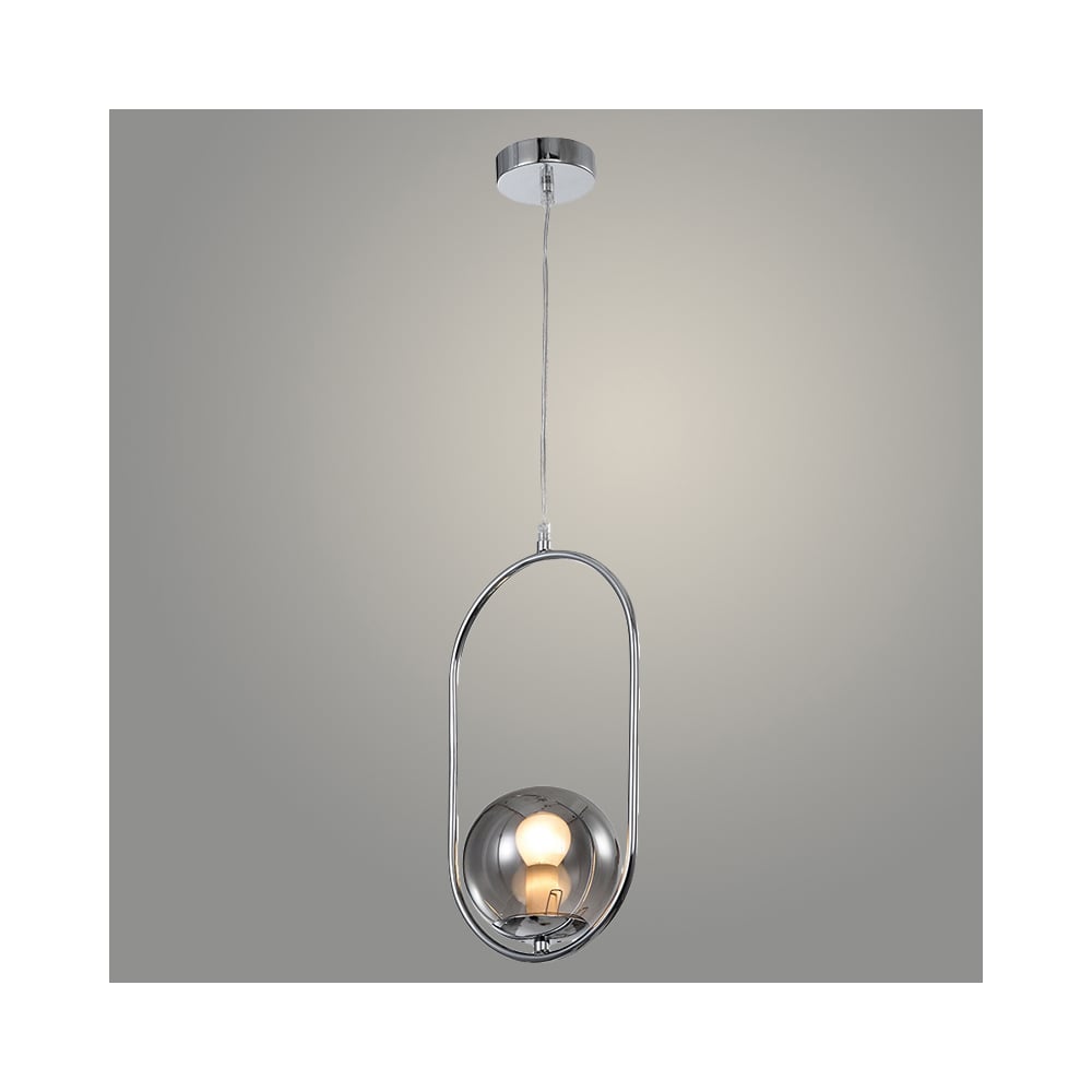 Изображение товара Подвес РОСТОК 19861/1HQ CR+SMK хром, 1x40W, E14, h1000, WAN23 988372429